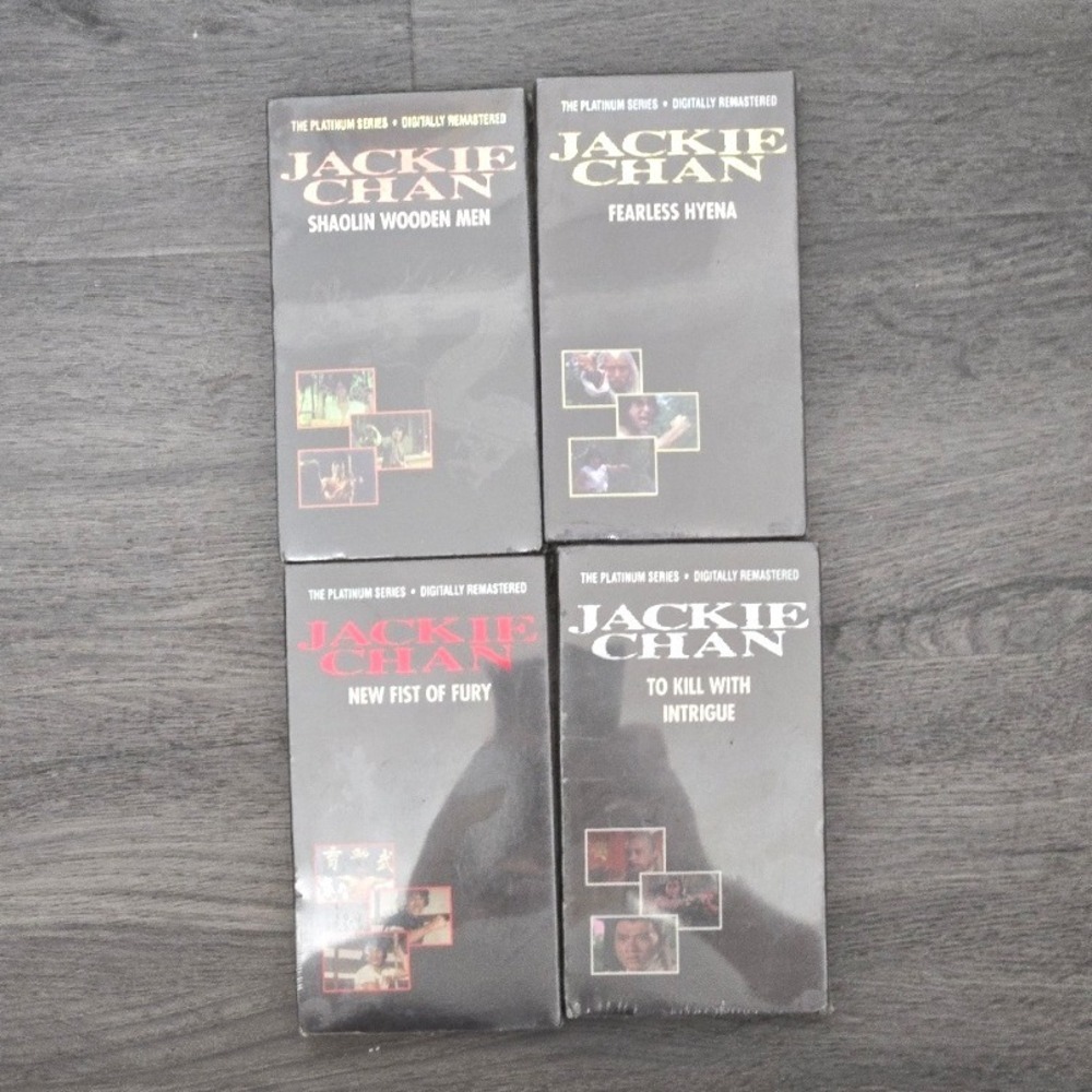 Jackie Chan Simitar Platinum Series VHS Lot of 4 Brand New Sealed Martial Arts